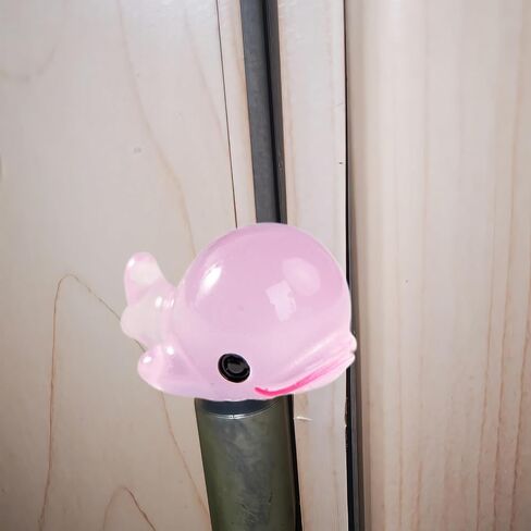 Cute Mini Creative Glowing Dolphin Hinge Heads Decorative Topper Set 6PCS, Home Decoration,Magnetic Hinge Head Toppers Door Hinge in Kuwait