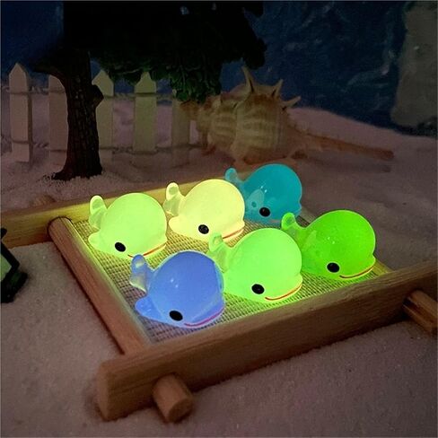 Cute Mini Creative Glowing Dolphin Hinge Heads Decorative Topper Set 6PCS, Home Decoration,Magnetic Hinge Head Toppers Door Hinge in Kuwait