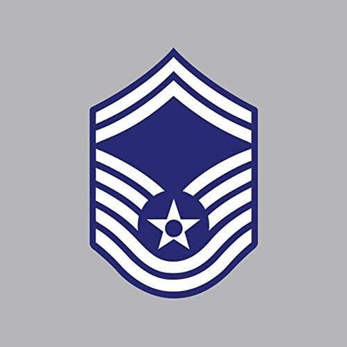 E-8 Senior Master Sergeant SMSgt OR-8 Sticker Vinyl Decal Sticker Made in USA in Kuwait