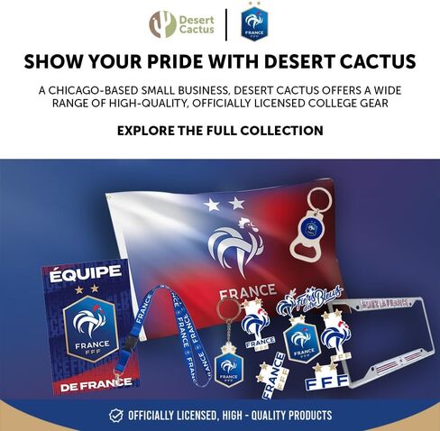 Desert Cactus French Football Federation Sticker Decal Vinyl FFF France Les Bleus Club Soccer Laptop Water Bottle Car Scrapbook (Type 3-1) in Kuwait