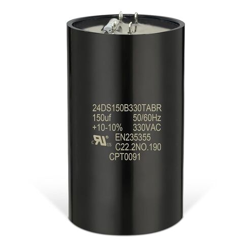 CPT0091 مكثف البدء 330 فولت تيار متردد 135-162 MFD - بديل متوافق لأنظمة الترين وأنظمة التدفئة والتهوية وتكييف الهواء القياسية الأمريكية - مكثف محرك دائري ثنائي الطرف in Kuwait