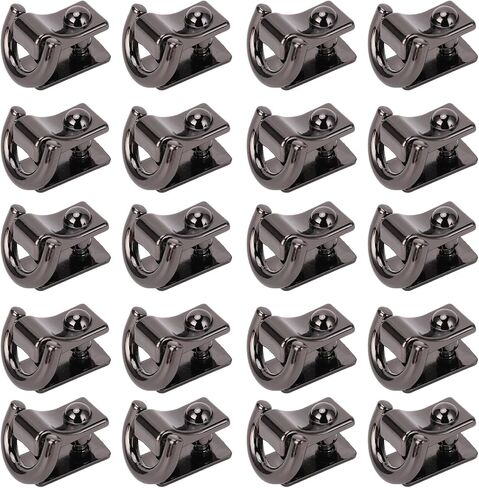 plplaaoo D Ring Rivet Zinc Alloy Iron D Ring Stud Screw For Handbag Backpack Pet Collar Leather Jacket 20 Pcs 15x8.5mm in Kuwait