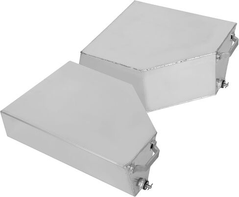 Boat Flotation Pods for Aluminum Boats, Marine Grade Aluminum Jon Boat Float Pods, Transom Float Pods for 14ft 15ft 16ft Boats, Weld-On Boat Float Pods with Extra Stern Buoyancy, Pair in Kuwait