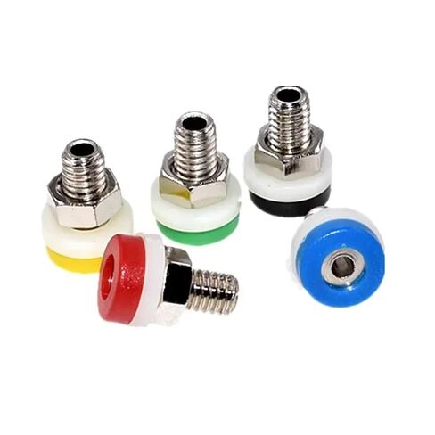10pcs 2MM Banana Socket Binding Post Nut Banana Jack Electrical Connector Terminal Test Hole(8-18W,50PCS) in Kuwait
