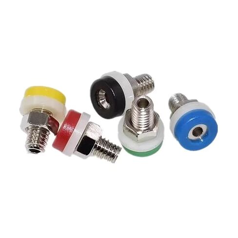 10pcs 2MM Banana Socket Binding Post Nut Banana Jack Electrical Connector Terminal Test Hole(8-18W,50PCS) in Kuwait