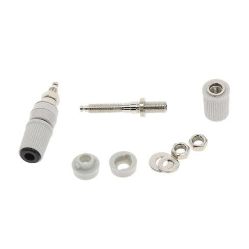 5pcs High Current 30A M5 Type 4mm Amplifier Female Banana Jack Socket Test Binding Post(Yellow x5) in Kuwait