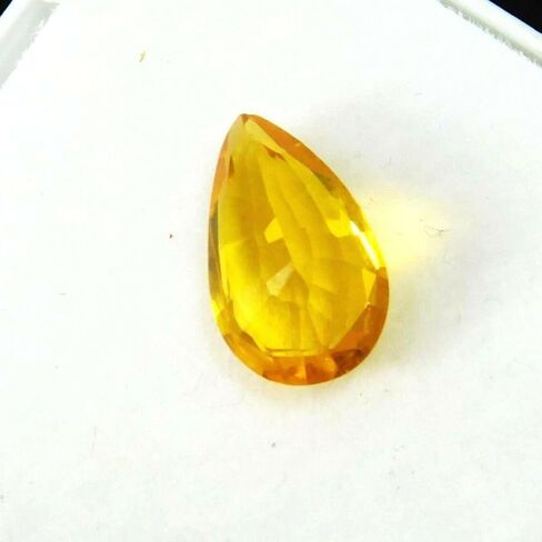 10.56 Ct NATURAL yellow Sapphire Pear Shape Ring Size CERTIFIED Loose Gemstone in Kuwait