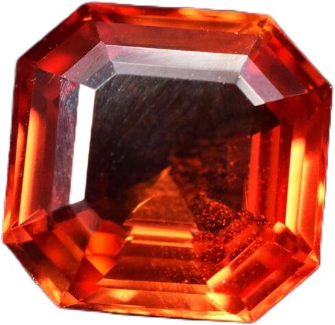 CERTIFIED Natural ORANGE Sapphire 6.20 Ct Mind Blowing SQUARE CUT Gemstones in Kuwait