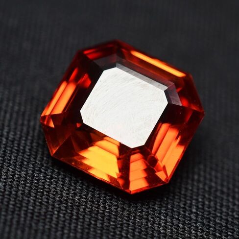 CERTIFIED Natural ORANGE Sapphire 6.20 Ct Mind Blowing SQUARE CUT Gemstones in Kuwait