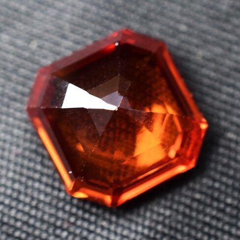 CERTIFIED Natural ORANGE Sapphire 6.20 Ct Mind Blowing SQUARE CUT Gemstones in Kuwait