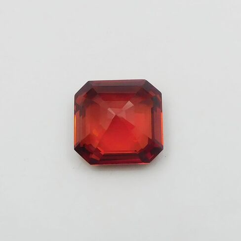 ياقوت طبيعي برتقالي 9.15 قيراط قطع مربع معتمد مقاس خاتم أحجار كريمة فضفاضة in Kuwait