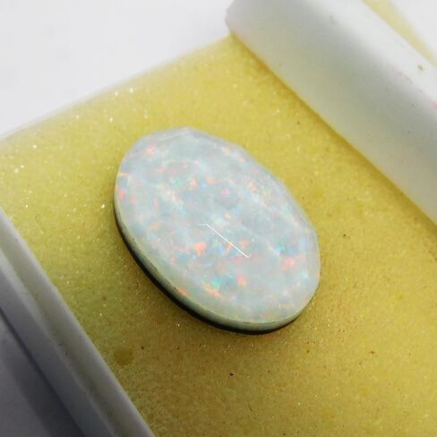 CERTIFIED 9.5 Ct Natural Opal Oval Cut Rare Multi Color Ring Size Loose Gemstone in Kuwait