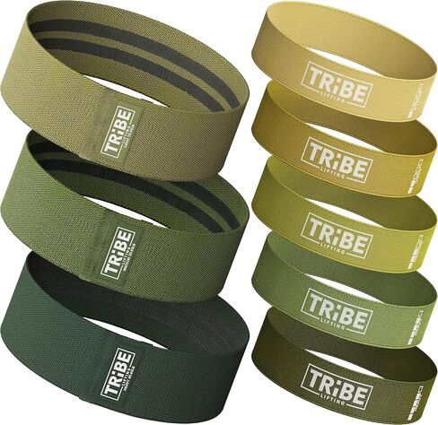 Fabric Resistance Bands for Working Out - Booty Bands for Women and Men - Exercise Set for Legs and Butt - Fitness Bands (Set of 8) in Kuwait