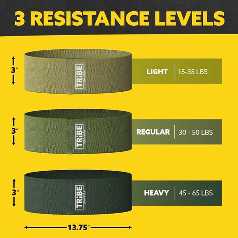 Fabric Resistance Bands for Working Out - Booty Bands for Women and Men - Exercise Set for Legs and Butt - Fitness Bands (Set of 8) in Kuwait