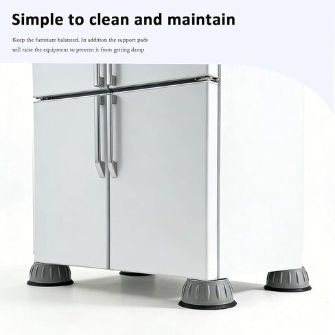 4Pcs Anti Vibration Pads for Washing Machine, Stops Washer Dryer Moving, Prevents Noise, Vibration Transfer, Antivibration Stabilizer Support Feet, hock Absorber Stabilizer Feet with Suction Cup. in Kuwait