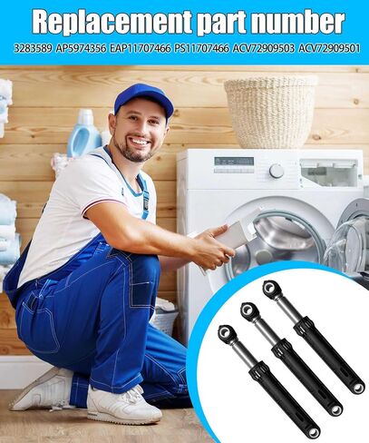 3 Pack ACV72909503 ACV72909501 Washer Shock Absorber Replacement for LG Kenmore Washing Machine WM3250HVA WM3570HWA WM3670HVA etc Replace AP5974356 PS11707466 3283589 in Kuwait