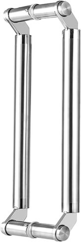 Double-Sided Push-Pull Door Handle, 100cm Brushed Stainless Steel, Ideal for Steel & Aluminum Doors, Durable Ladder Style Design, Easy Installation in Kuwait