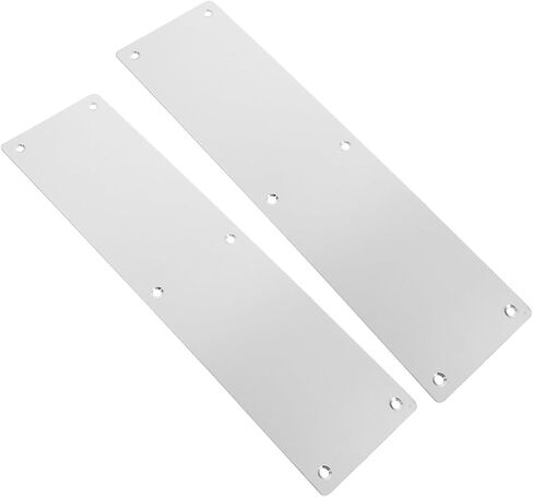 قطعتان من ألواح دفع الباب المقاومة للحريق من الفولاذ المقاوم للصدأ من Garneck مقاس 80 × 300 مم مع براغي، وألواح سحب معدنية مضادة للخدش للأبواب التجارية الداخلية والخارجية in Kuwait