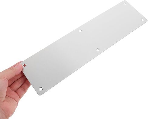 قطعتان من ألواح دفع الباب المقاومة للحريق من الفولاذ المقاوم للصدأ من Garneck مقاس 80 × 300 مم مع براغي، وألواح سحب معدنية مضادة للخدش للأبواب التجارية الداخلية والخارجية in Kuwait