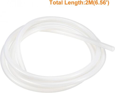 uxcell Silicone Tube, 7mm ID, 11mm OD, 3.28', Flexible Silicone Rubber Tubing, Water Air Hose Pipe, Translucent, for Pump Transfer in Kuwait