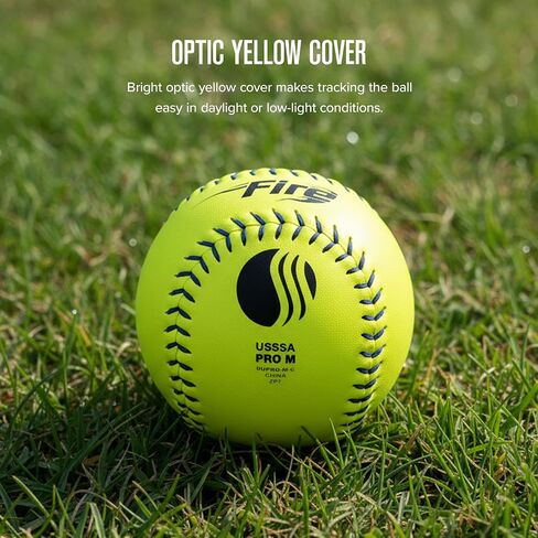 Baden Pro M Fire Power Core .44/375 غطاء مركب 12 بوصة Fastpitch Softballs (دزينة) in Kuwait