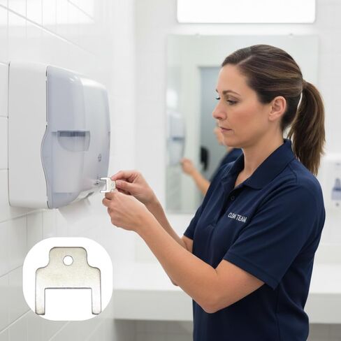 Gadgetime USA Dispenser Key Set (3 Pack) Compatible with Kimberly-Clark & Scott Commercial Paper Towel, Tissue, Soap, and Hygiene Dispensers in Kuwait