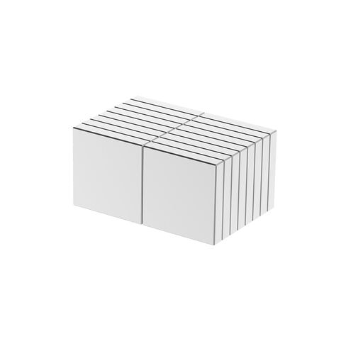 N52 Magnet Blocks - 3/4" L x 3/4" W x 1/8" H - 16 Pack, Super Strong Neodymium Square Magnets, Powerful Rare Earth Magnets, Heavy Duty Industrial Neodymium Block Magnet in Kuwait