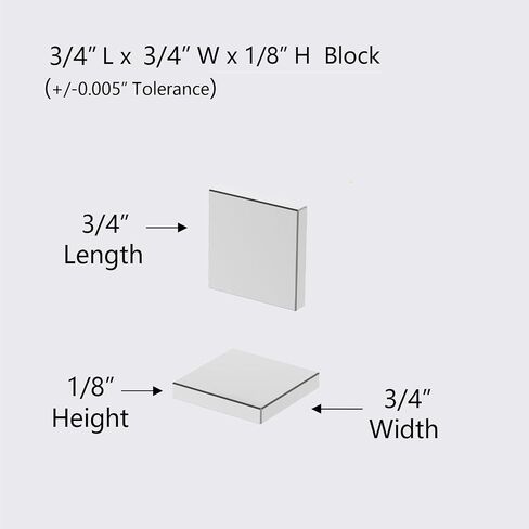N52 Magnet Blocks - 3/4" L x 3/4" W x 1/8" H - 16 Pack, Super Strong Neodymium Square Magnets, Powerful Rare Earth Magnets, Heavy Duty Industrial Neodymium Block Magnet in Kuwait