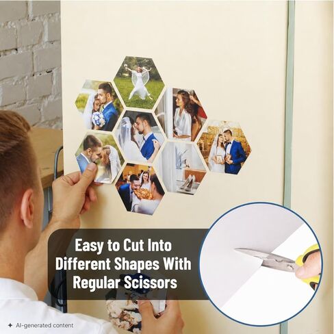 Mr. Pen- Adhesive Magnetic Sheets, 12" x 16", 40 Pack, Cuttable Magnets Flexible Magnet Sheets with Adhesive for Crafts Photos, Classroom Decorations, Easy Peel and Stickers for Planning in Kuwait