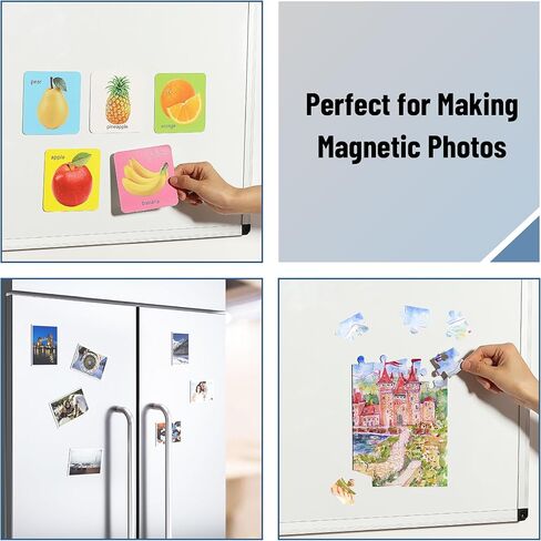 Mr. Pen- Adhesive Magnetic Sheets, 12" x 16", 40 Pack, Cuttable Magnets Flexible Magnet Sheets with Adhesive for Crafts Photos, Classroom Decorations, Easy Peel and Stickers for Planning in Kuwait
