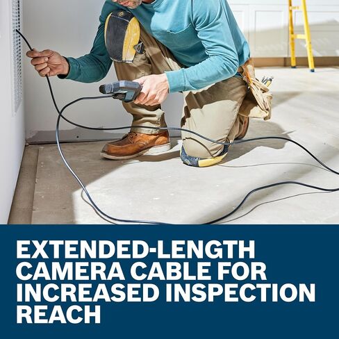 BOSCH GIC-CC11-8 Inspection Camera Cable - 11.5 Ft High-Res 1280x720, Slim 8.3mm Head, IP67 Durable Design with LED Light & Orientation Indicator for GIC4-23C & GIC5-27C in Kuwait