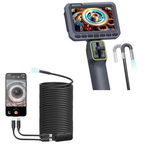 Anykit Articulating Borescope 210° Two-Way Endoscope, and USB Endoscope Camera 50ft in Kuwait