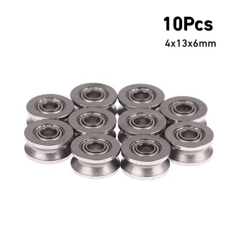 Small Sealed Steel Ball Bearing 10Pcs V624zz 4x13x6mm V Groove Sealed Ball Bearing Guide Track Roller Machine in Kuwait