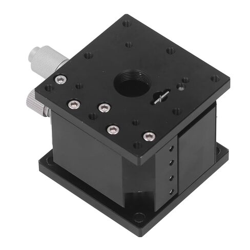 Z Axis Linear Stage High Precision Manual Cross Roller Sliding Table with Micrometer Knob Aluminum Alloy Black Anodized for Optical Instruments Laboratory Equipment (60X60mm) in Kuwait