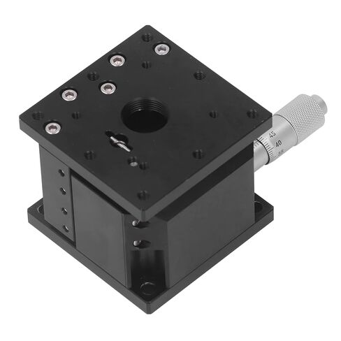 Z Axis Linear Stage High Precision Manual Cross Roller Sliding Table with Micrometer Knob Aluminum Alloy Black Anodized for Optical Instruments Laboratory Equipment (60X60mm) in Kuwait