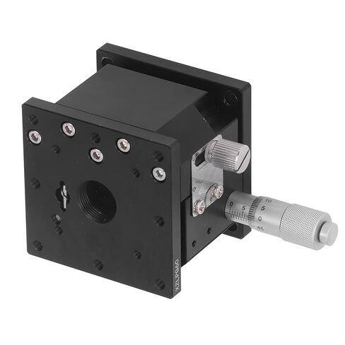 Z Axis Linear Stage High Precision Manual Cross Roller Sliding Table with Micrometer Knob Aluminum Alloy Black Anodized for Optical Instruments Laboratory Equipment (60X60mm) in Kuwait