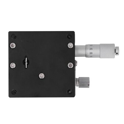 Z Axis Linear Stage High Precision Manual Cross Roller Sliding Table with Micrometer Knob Aluminum Alloy Black Anodized for Optical Instruments Laboratory Equipment (60X60mm) in Kuwait