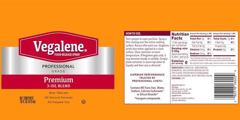 Vegalene Premium 3-Oil Blend Food Release Spray, 16oz Liquid, 6-Pack in Kuwait