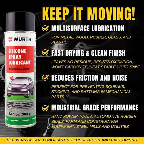 Smilyeez Listing for Wurth Silicone Spray Lubricant – 13.5 fl. oz. Aerosol (1 Can) with Smilyeez Pocket Screwdriver in Kuwait