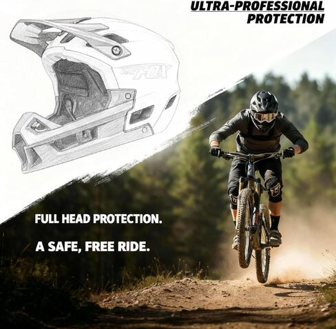 خوذة MTB كاملة الوجه ونظارات واقية للدراجة الترابية in Kuwait