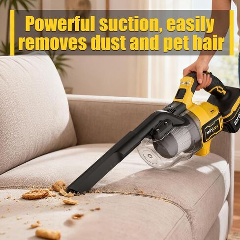 Cordless Vacuum Cleaner for Home, 1600Pa/400W Stick Vacuum with LED, Anti-Tangle, Powerful Suction Wireless Floor Vacuum, Lightweight Handheld Vacuum for Pet Hair, Hard Floor, Carpet, 1 Battery in Kuwait