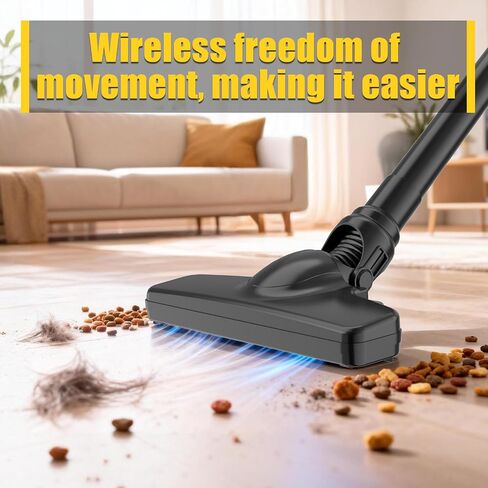 Cordless Vacuum Cleaner for Home, 1600Pa/400W Stick Vacuum with LED, Anti-Tangle, Powerful Suction Wireless Floor Vacuum, Lightweight Handheld Vacuum for Pet Hair, Hard Floor, Carpet, 1 Battery in Kuwait