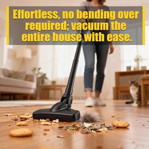 Cordless Vacuum Cleaner for Home, 1600Pa/400W Stick Vacuum with LED, Anti-Tangle, Powerful Suction Wireless Floor Vacuum, Lightweight Handheld Vacuum for Pet Hair, Hard Floor, Carpet, 1 Battery in Kuwait
