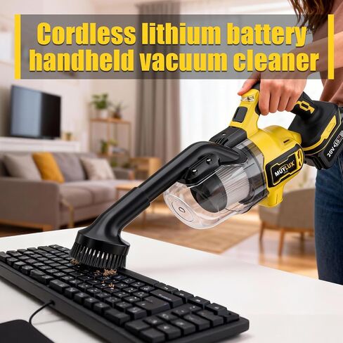 Cordless Vacuum Cleaner for Home, 1600Pa/400W Stick Vacuum with LED, Anti-Tangle, Powerful Suction Wireless Floor Vacuum, Lightweight Handheld Vacuum for Pet Hair, Hard Floor, Carpet, 1 Battery in Kuwait