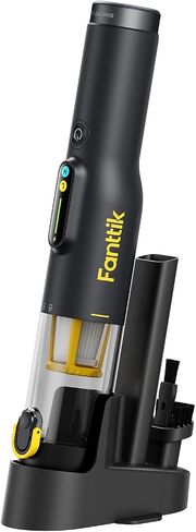Fanttik Slim V10 Lite Handheld Vacuum Cordless, 0.98lb Lightweight with All-in-One Base Design, Smart LED Display, Portable Mini Vacuum Cleaner for Home Crevices, Couches, Office in Kuwait