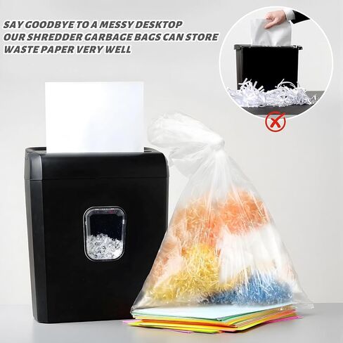 200 Pcs Shredder Bags Gallon Size Paper Shredder Bags Hold up to 8.5 Gallon of Shredded Materials for Home Office Paper Trash in Saudi Arabia