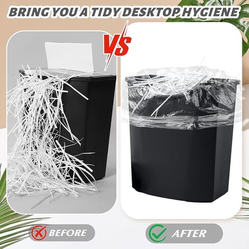 200 Pcs Shredder Bags Gallon Size Paper Shredder Bags Hold up to 8.5 Gallon of Shredded Materials for Home Office Paper Trash in Saudi Arabia
