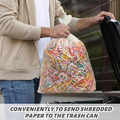 200 Pcs Shredder Bags Gallon Size Paper Shredder Bags Hold up to 8.5 Gallon of Shredded Materials for Home Office Paper Trash in Saudi Arabia