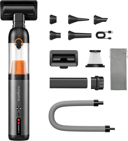 Cordless Car Vacuum, 20000Pa Strong Suction Power, 7800mAh Battery, 4-in-1 Electric Handheld Vacuum, Type-C Fast Charge, 50 Mins Runtime Eco Mode, Portable Mini Vac for Car, Home, Office, Pet in Kuwait