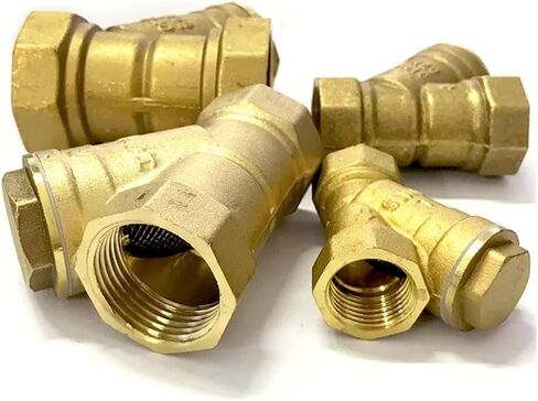 1PC 1-1/4" Female Inline Y Mesh Strainer Threads Filter Brass filter valve in Kuwait